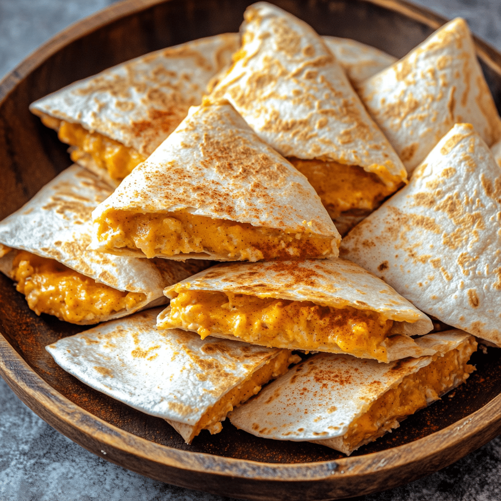 Savory Pumpkin Spice Quesadilla Bites — chef-tested restaurant-quality photo