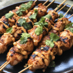 Sizzling Spicy Thai Chicken Skewers with Peanut Drizzle — chef-tested restaurant-quality photo