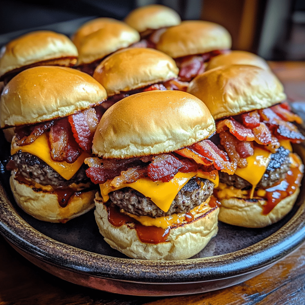 Smoky BBQ Bacon Cheeseburger Sliders for Parties — chef-tested restaurant-quality photo