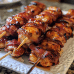 Smoky BBQ Bacon-Wrapped Chicken Skewers — chef-tested restaurant-quality photo