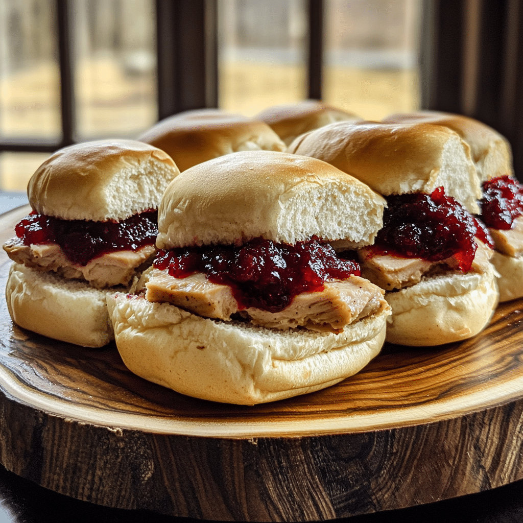 How to make Smoky Maple BBQ Turkey Sliders with Cranberry Sauce — key cooking step