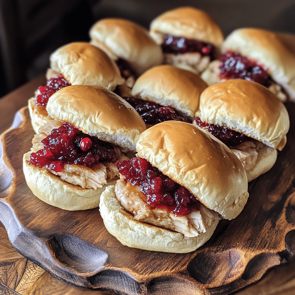 Smoky Maple BBQ Turkey Sliders with Cranberry Sauce — chef-tested restaurant-quality photo