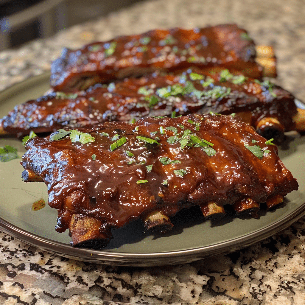 How to make Smoky Maple Bourbon BBQ Ribs — key cooking step