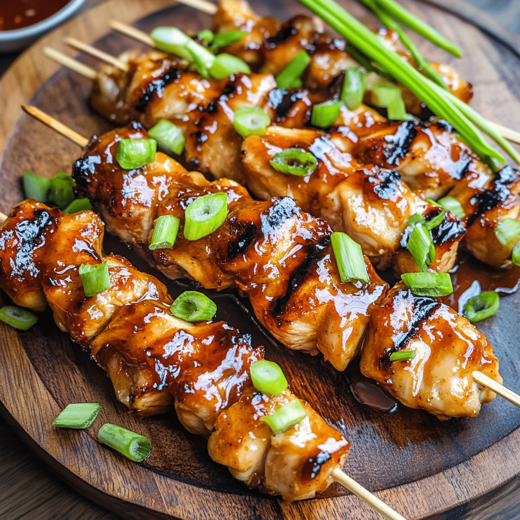 How to make Spicy Honey Garlic BBQ Chicken Skewers for Game Day — key cooking step