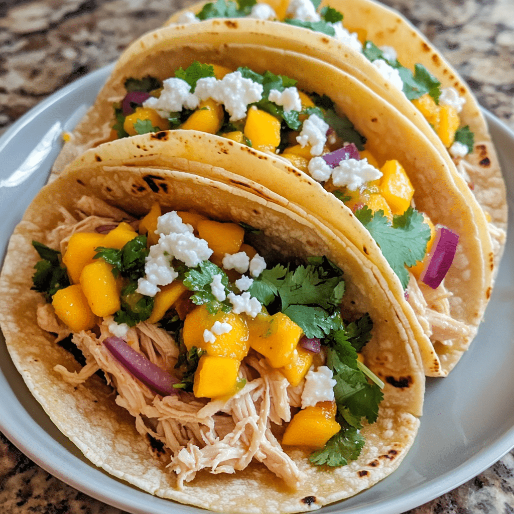 Spicy Mango Chicken Street Tacos with Fresh Salsa — chef-tested restaurant-quality photo