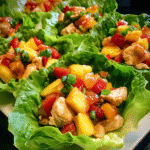 Spicy Thai Pineapple Chicken Lettuce Wraps — chef-tested restaurant-quality photo