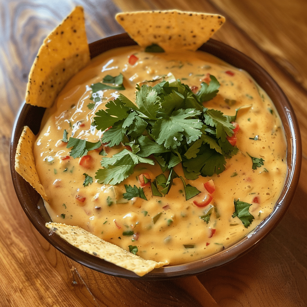 Spooky Ghost Pepper Queso Dip with Tortilla Chips — chef-tested restaurant-quality photo