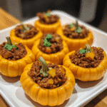 Spooky Stuffed Pumpkin Chili Bites — chef-tested restaurant-quality photo