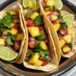 Sweet and Spicy Pineapple Salsa Tacos for Game Day — chef-tested restaurant-quality photo