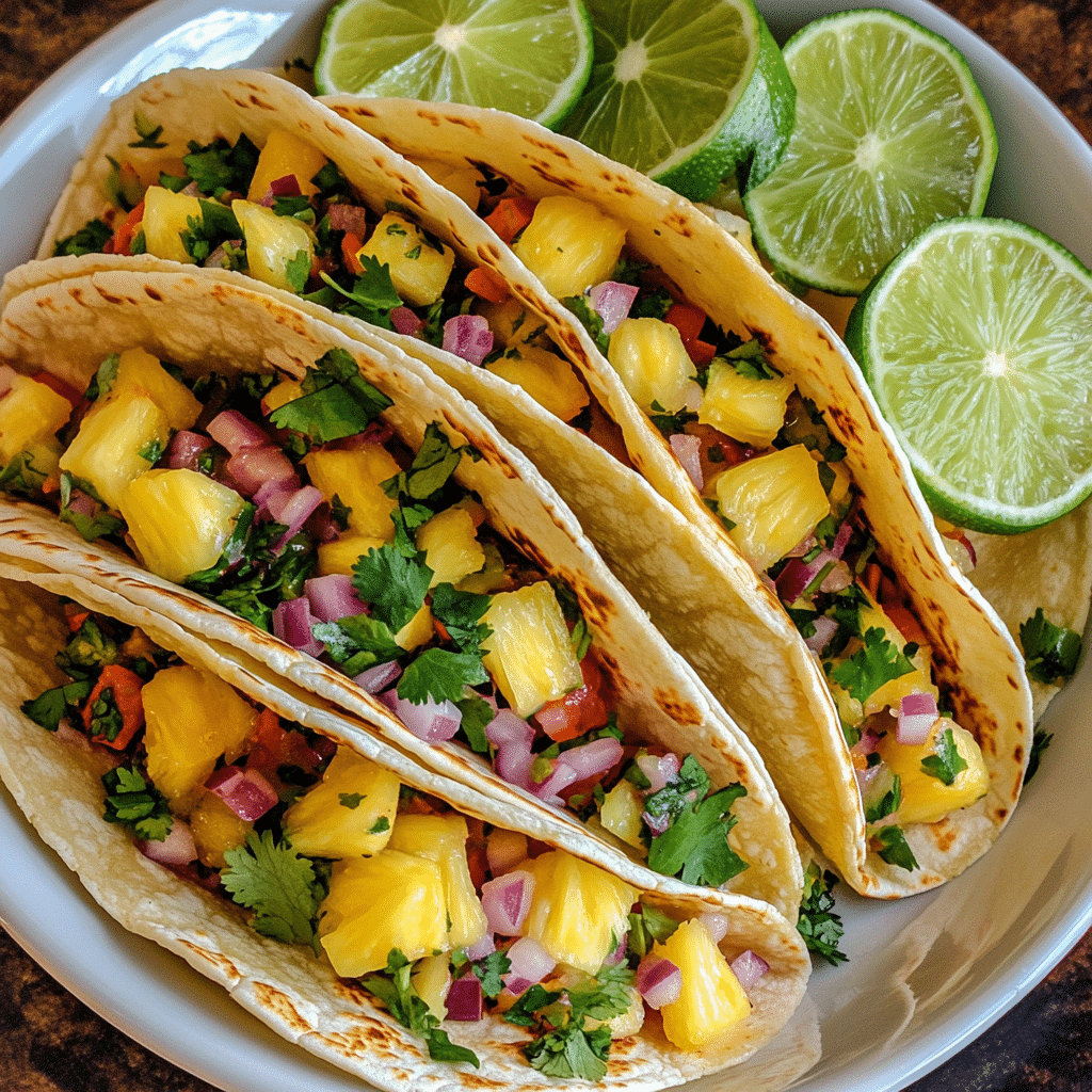 How to make Sweet and Spicy Pineapple Salsa Tacos for Game Day — key cooking step