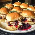 Thanksgiving Leftover Turkey Sliders with Cranberry Sauce — chef-tested restaurant-quality photo