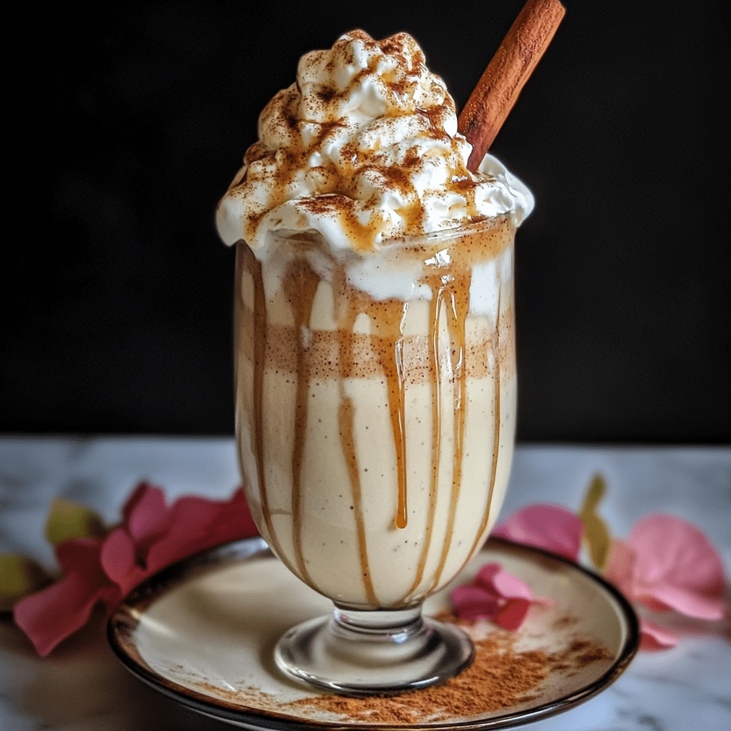 Warm Cinnamon Roll Milkshake with Whipped Cream — chef-tested restaurant-quality photo