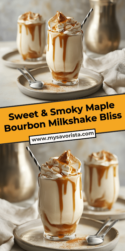 Sweet & Smoky Maple Bourbon Milkshake Bliss