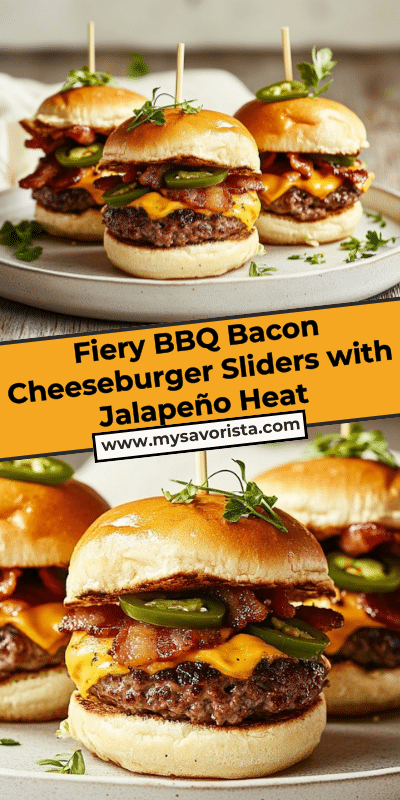 Fiery BBQ Bacon Cheeseburger Sliders with Jalapeño Heat