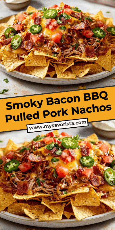Smoky Bacon BBQ Pulled Pork Nachos