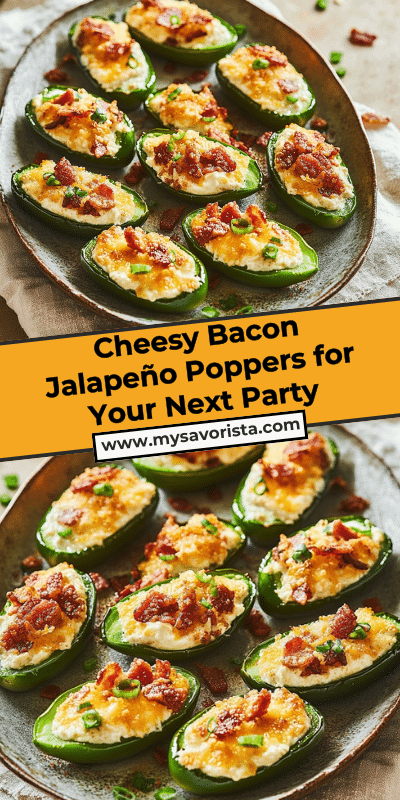 Cheesy Bacon Jalapeño Poppers for Your Next Party
