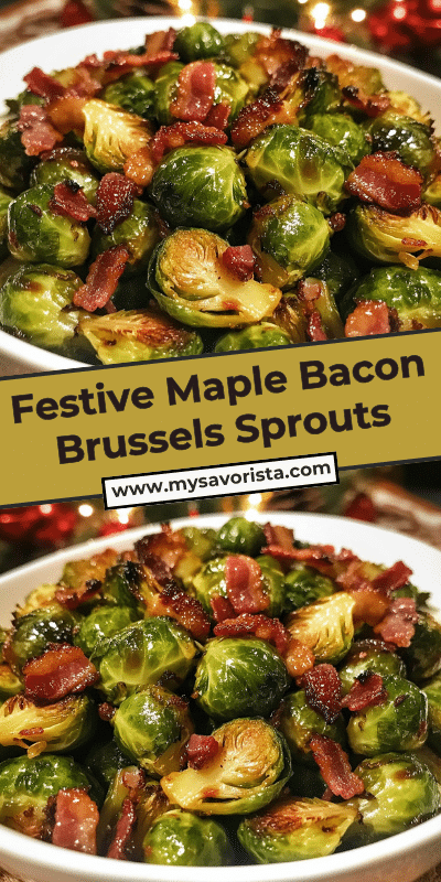 Festive Maple Bacon Brussels Sprouts