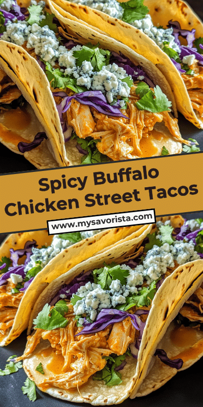 Spicy Buffalo Chicken Street Tacos