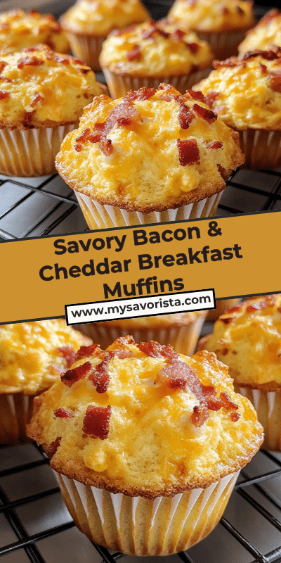 Savory Bacon & Cheddar Breakfast Muffins