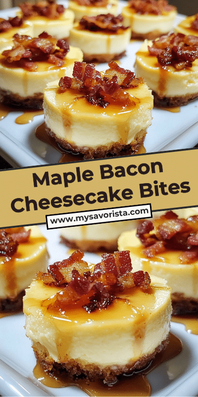 Maple Bacon Cheesecake Bites