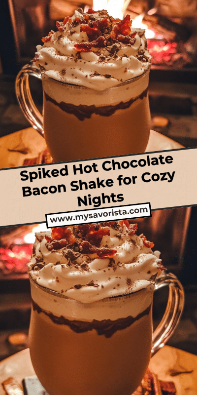 Spiked Hot Chocolate Bacon Shake for Cozy Nights