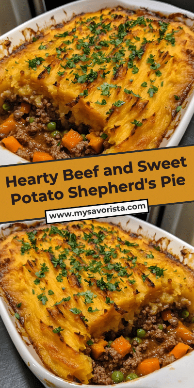 Hearty Beef and Sweet Potato Shepherd's Pie