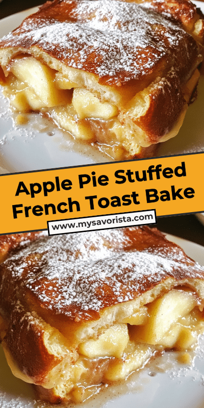 Apple Pie Stuffed French Toast Bake