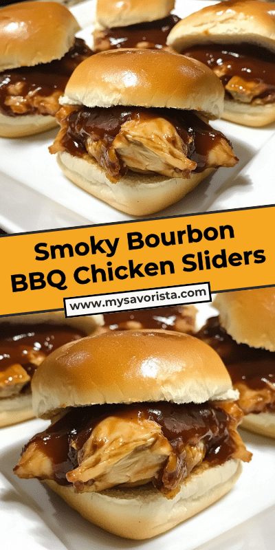 Smoky Bourbon BBQ Chicken Sliders