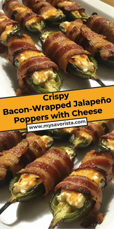 Crispy Bacon-Wrapped Jalapeño Poppers with Cheese