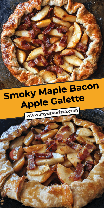 Smoky Maple Bacon Apple Galette