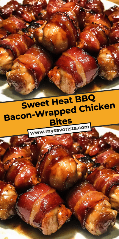 Sweet Heat BBQ Bacon-Wrapped Chicken Bites