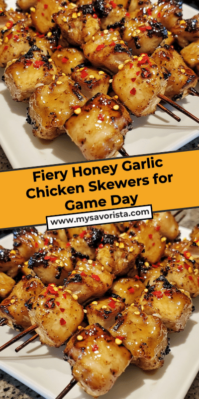 Fiery Honey Garlic Chicken Skewers for Game Day