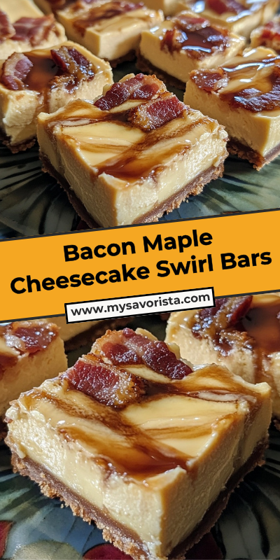 Bacon Maple Cheesecake Swirl Bars 4 Bacon Maple Cheesecake Swirl Bars