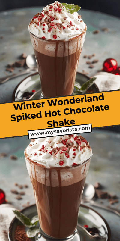 Winter Wonderland Spiked Hot Chocolate Shake