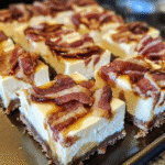 Bacon Maple Cheesecake Swirl Bars 5 How to make Bacon Maple Cheesecake Swirl Bars — key cooking step