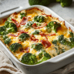 How to make Cheesy Bacon & Broccoli Casserole for Cozy Nights — key cooking step