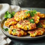 How to make Cheesy Bacon Jalapeño Corn Fritters for Game Day — key cooking step