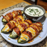 Cheesy Bacon Jalapeño Poppers with Creamy Dip — chef-tested restaurant-quality photo