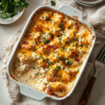 How to make Cheesy Chicken Bacon Ranch Casserole — key cooking step