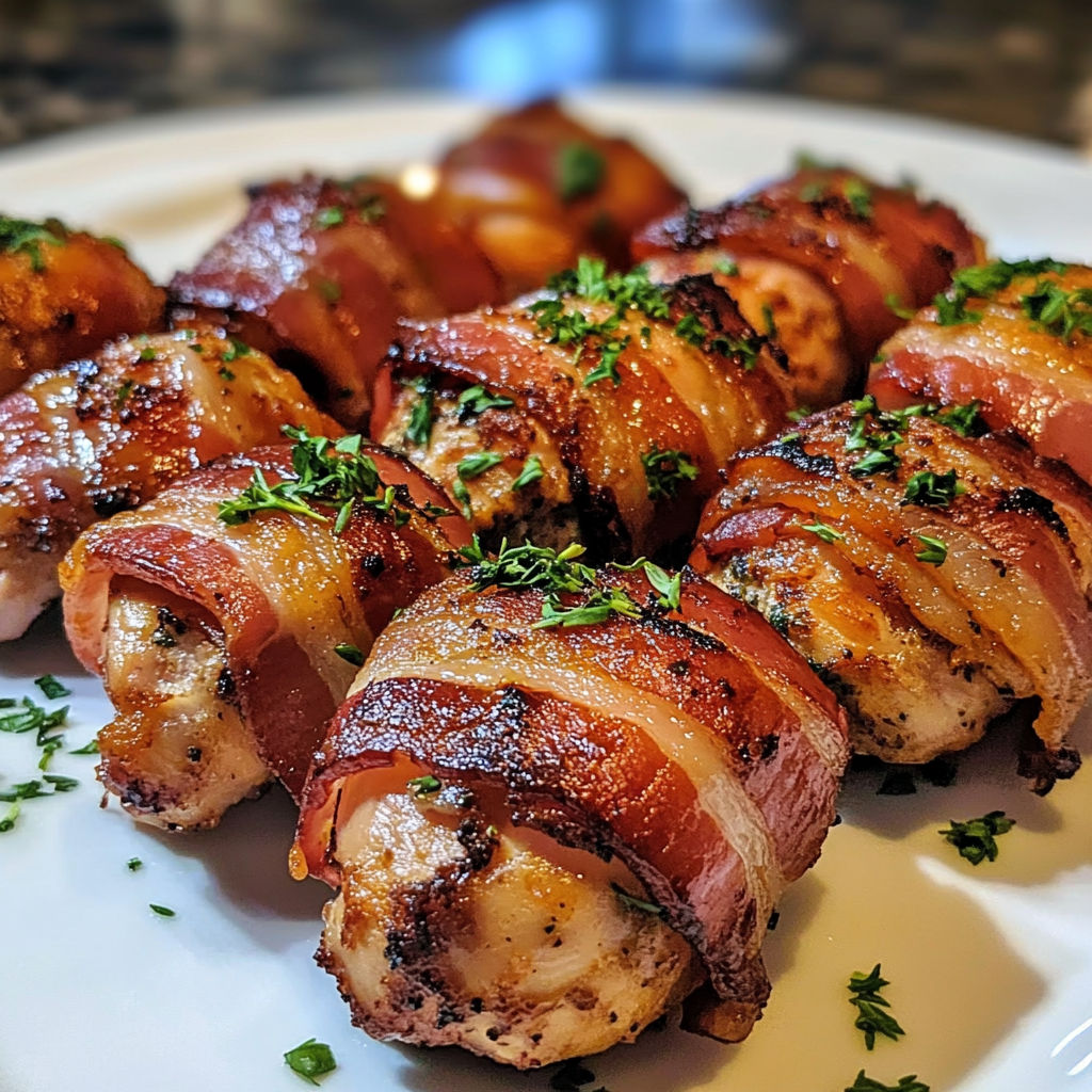 Crispy Bacon-Wrapped Herb Chicken Bites — chef-tested restaurant-quality photo