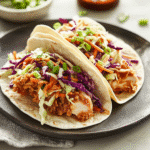 How to make Crispy Korean BBQ Chicken Tacos with Spicy Slaw — key cooking step