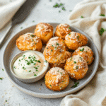 How to make Crispy Parmesan Herb Pretzel Bites with Zesty Dip — key cooking step