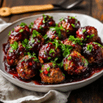How to make Festive Cranberry BBQ Meatballs for New Year’s Celebrations — key cooking step