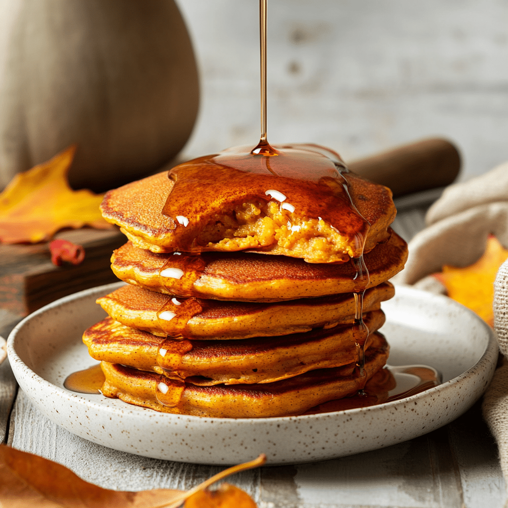 Fluffy Pumpkin Spice Pancakes with Maple Drizzle — chef-tested restaurant-quality photo