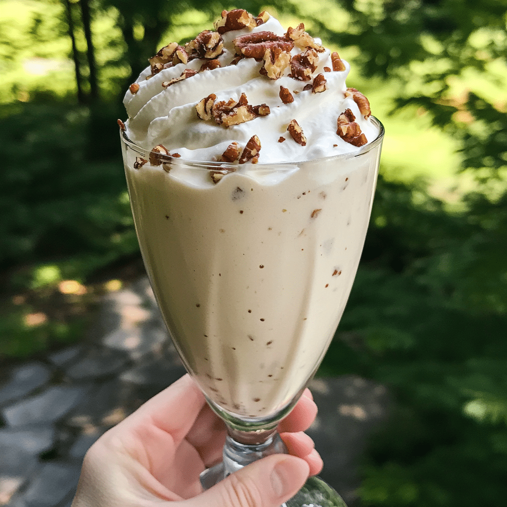 Frosty Maple Pecan Milkshake with Whipped Cream — chef-tested restaurant-quality photo