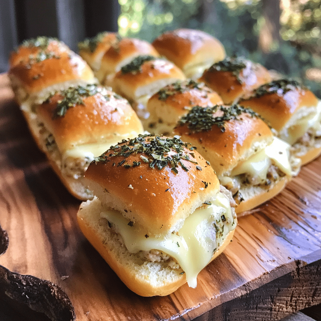 How to make Garlic Herb Butter Turkey Sliders for Game Day Feasts — key cooking step