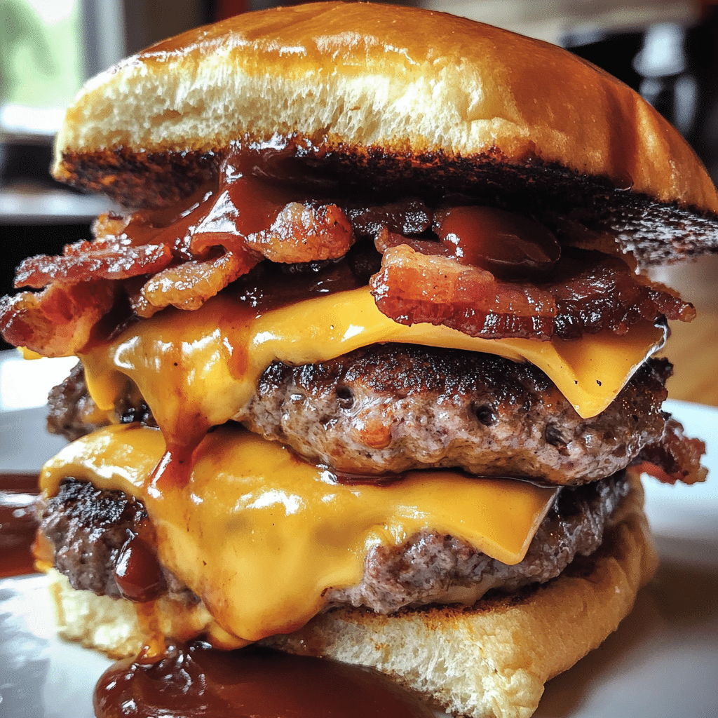 Loaded BBQ Bacon Cheeseburger Melts — chef-tested restaurant-quality photo