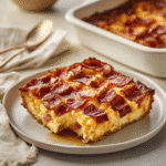 How to make Maple Glazed Breakfast Bacon & Egg Casserole — key cooking step