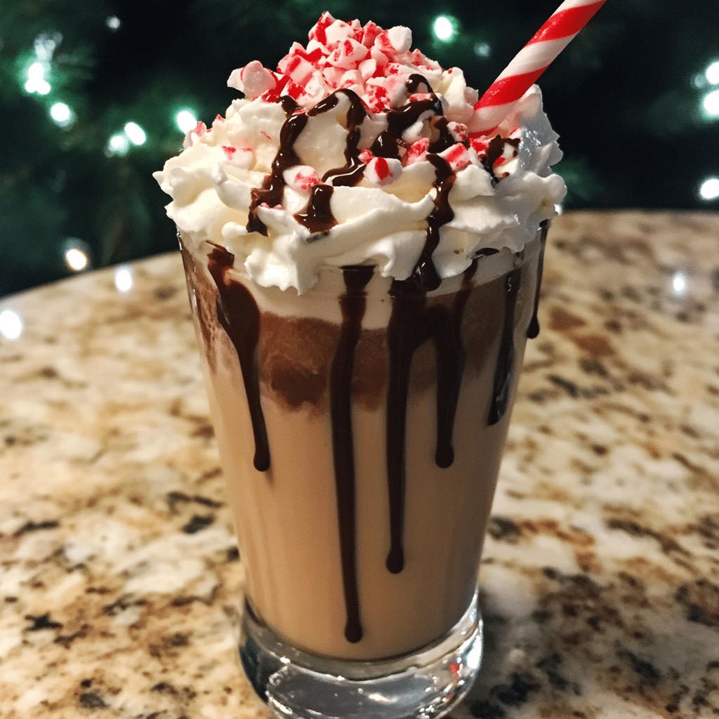 Peppermint Mocha Milkshake with a Touch of Bourbon — chef-tested restaurant-quality photo