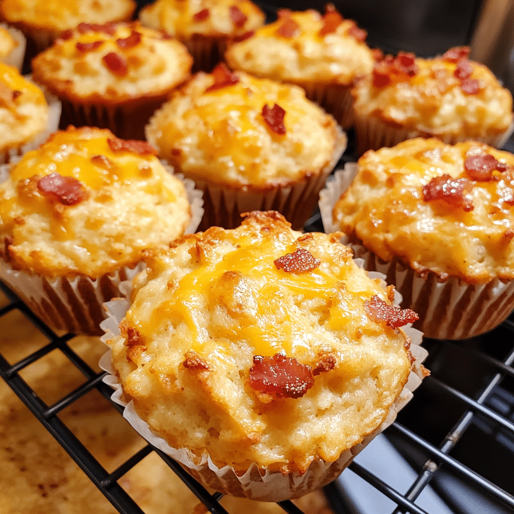 Savory Bacon & Cheddar Breakfast Muffins — chef-tested restaurant-quality photo